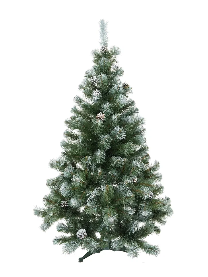 Ёлка 1,5 м "альпийская" заснеженная с шишками