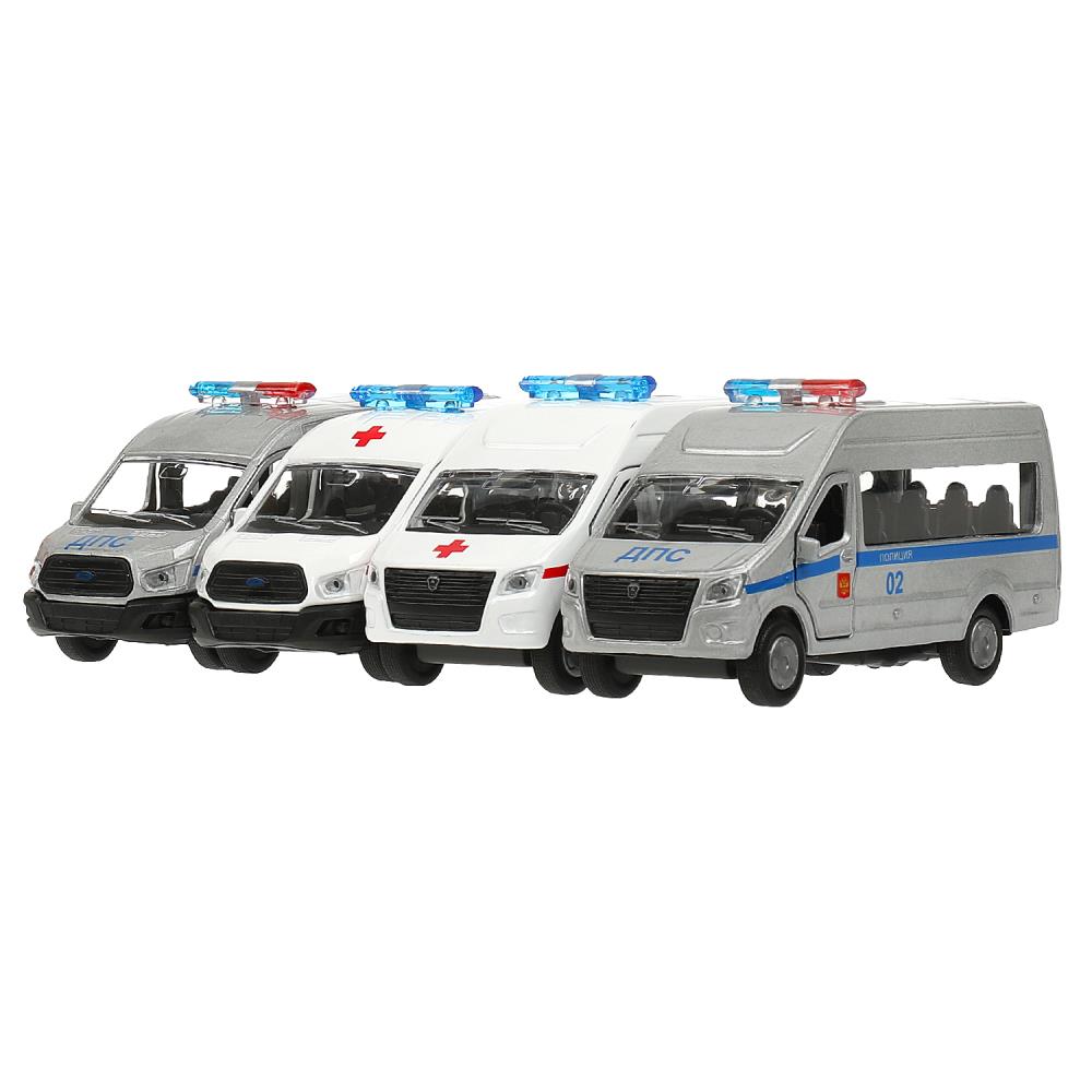 Игрушка машина инерц. металл. "газель next/ford transit" 12см