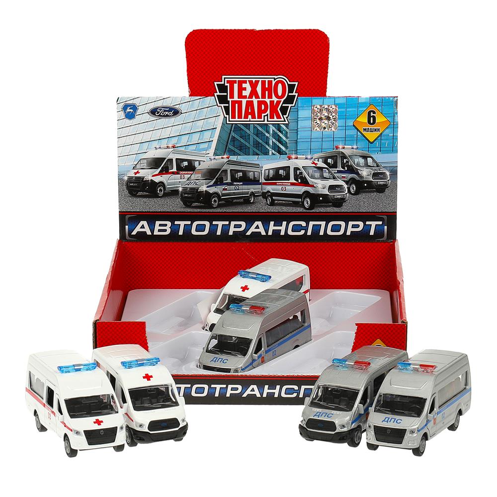 Игрушка машина инерц. металл. "газель next/ford transit" 12см