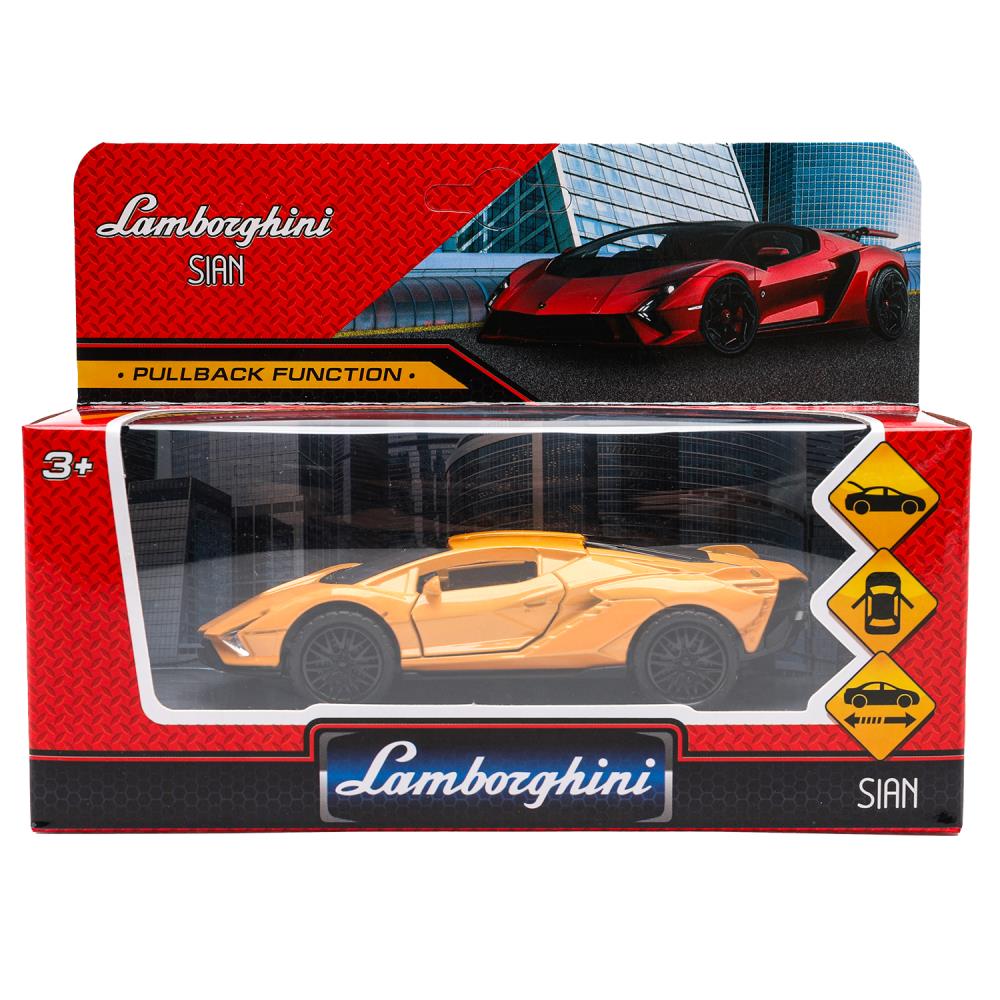 Игрушка машина инерц. металл. "lamborghini sian" 12см