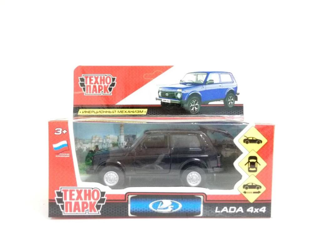 Игрушка машина инерц. металл. "lada 4x4" 12см