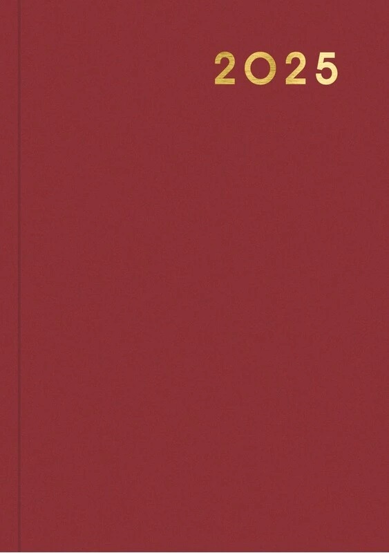 Ежедневник 2025 а5 бумвинил бордовый финсиб