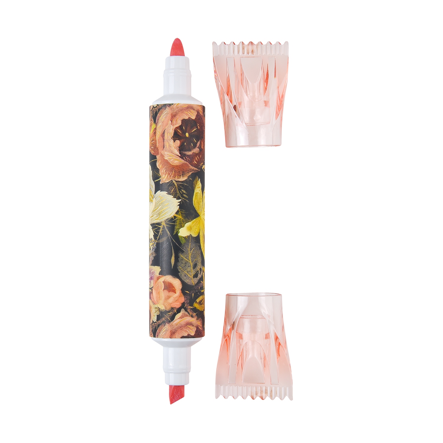 Маркер текстовый bruno visconti "flora. lush bouquet" розовый конус/резец 1,0-5,0мм ароматизир.