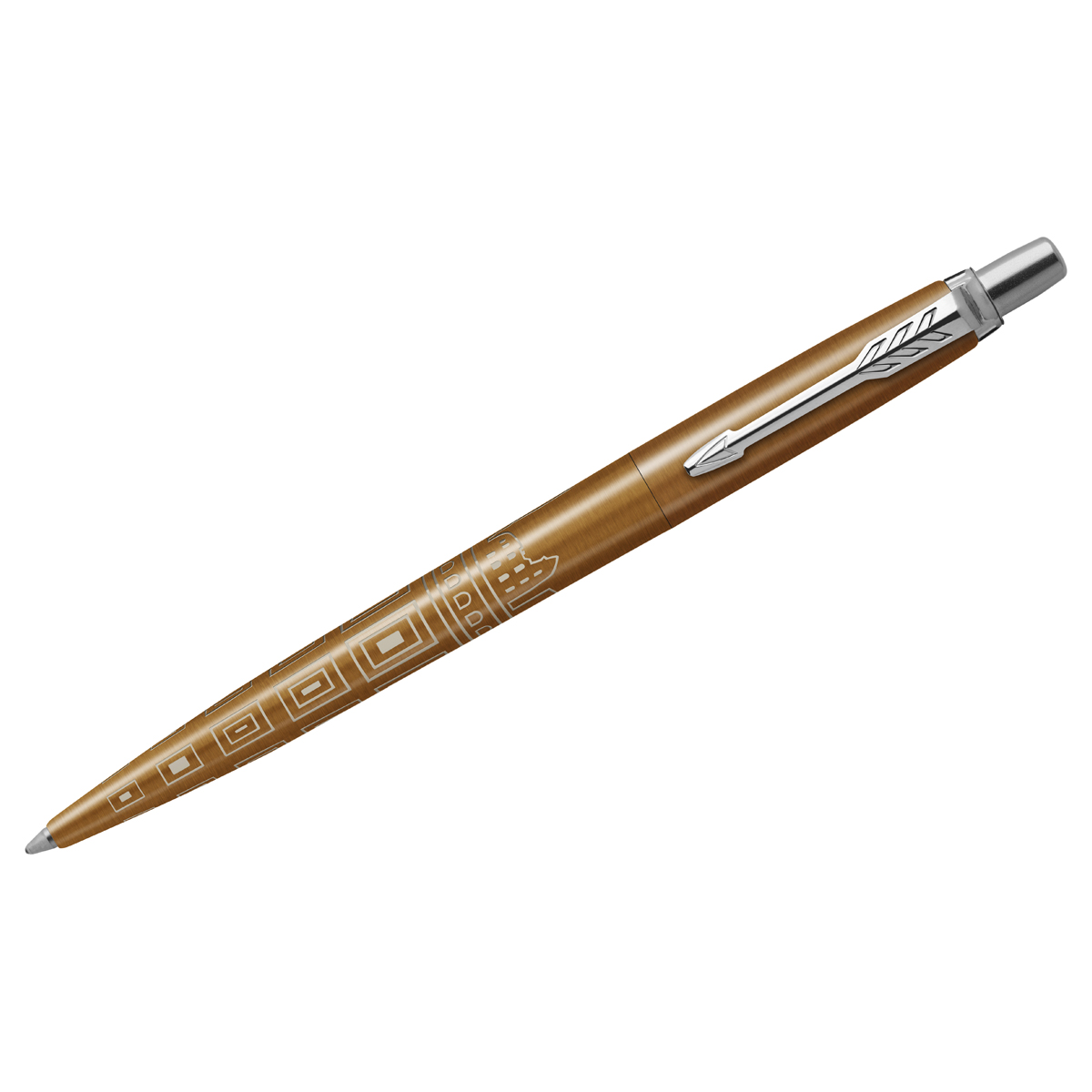 Ручка шар.авт. parker "jotter rome bronze ct" синяя 1,0мм