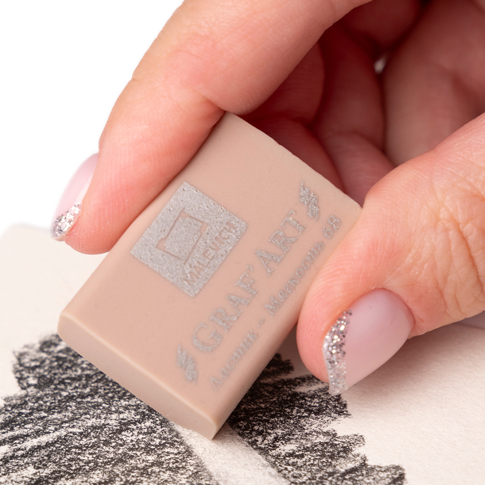 Ластик экстра мягкий "малевичъ" пыльный розовый