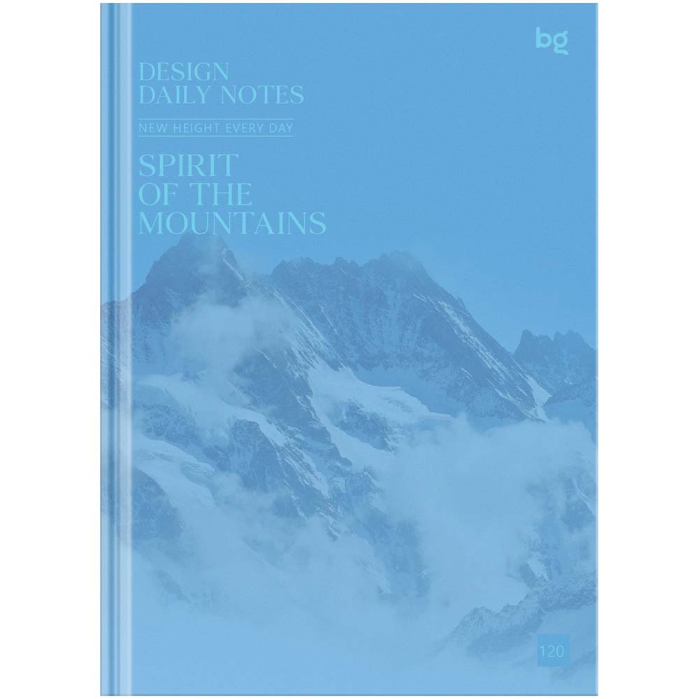 Книжка записная а5 тв.обл. 120л. кл. "mountains" (bg) глянц.лам.