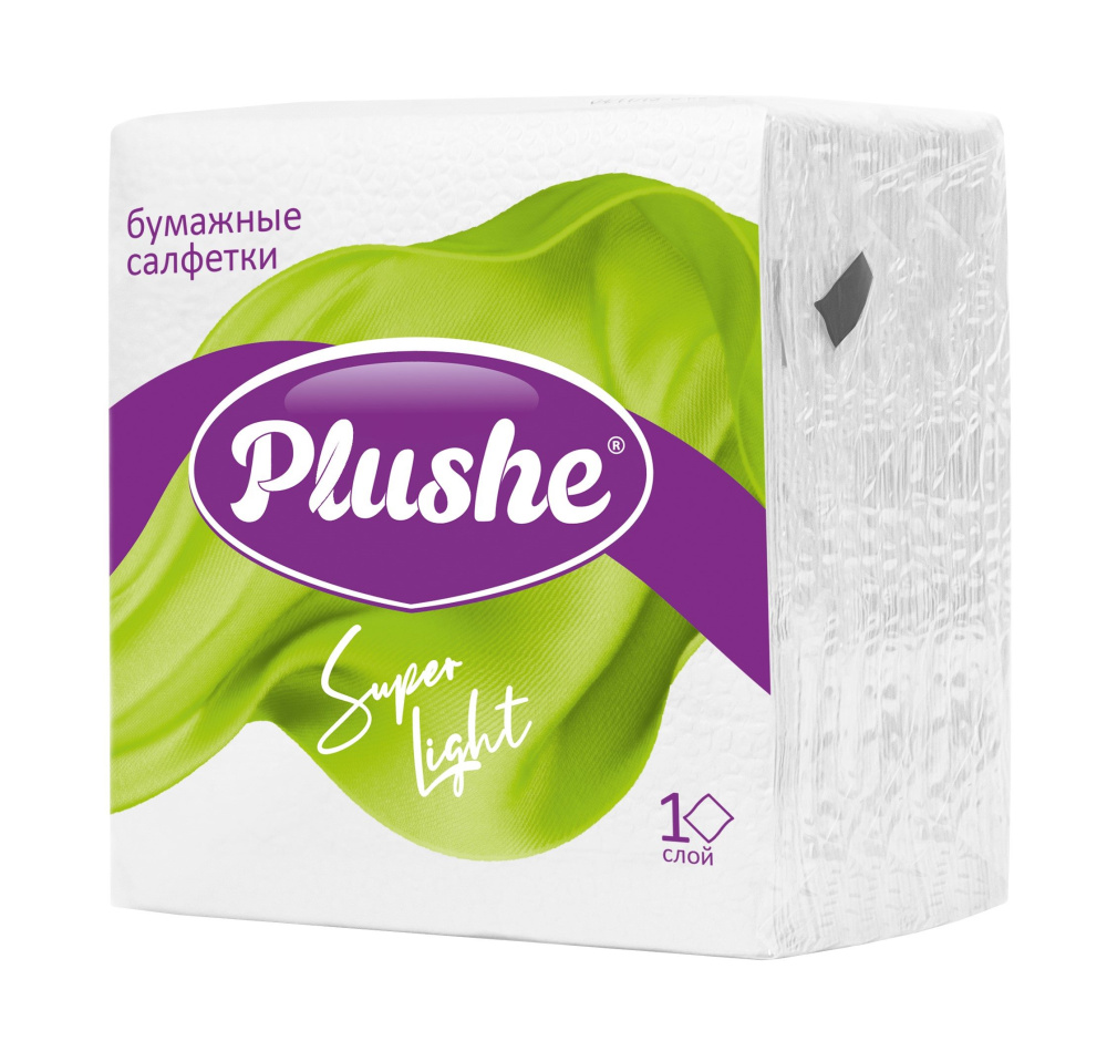 Салфетки бумажные "super light" 230х230мм, 70шт, белые