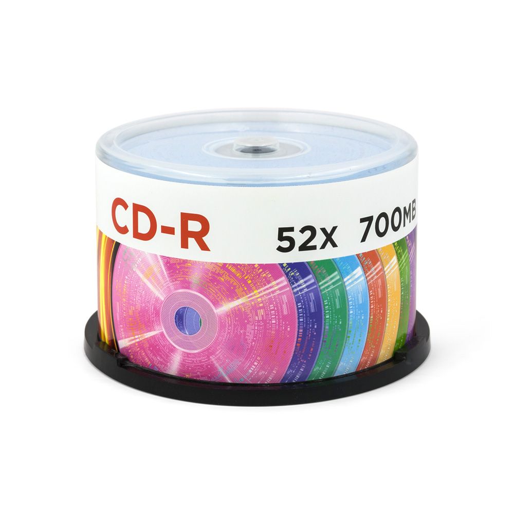 Диск cd-r "mirex" random color 52х cakebox 50шт