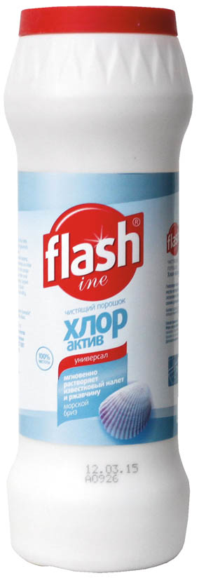 Чистящий порошок "flashine хлор актив" 400г.