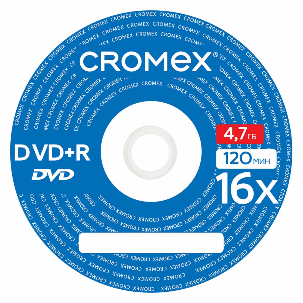 Диск dvd+r cromex 16х cakebox 50шт.