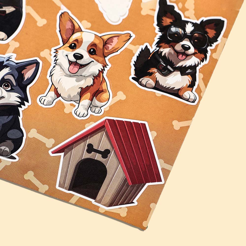 Наклейки "собачки" 10х22см