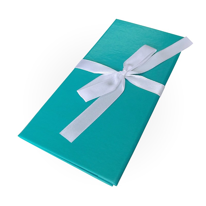 Конверт для денег с бантом бирюзовый