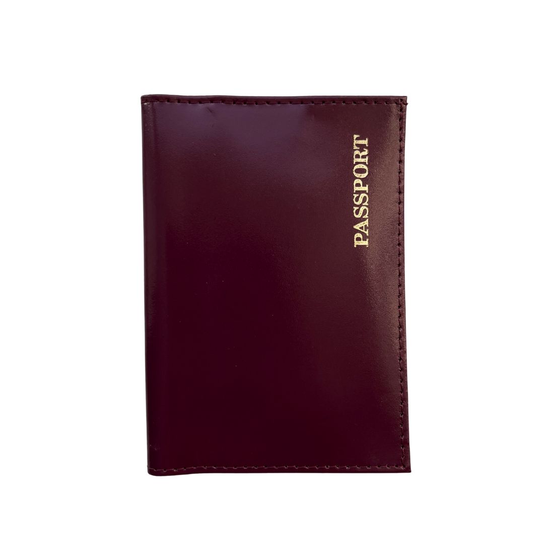 Обложка д/паспорта нат.кожа klerk "luxury" лиловая лак