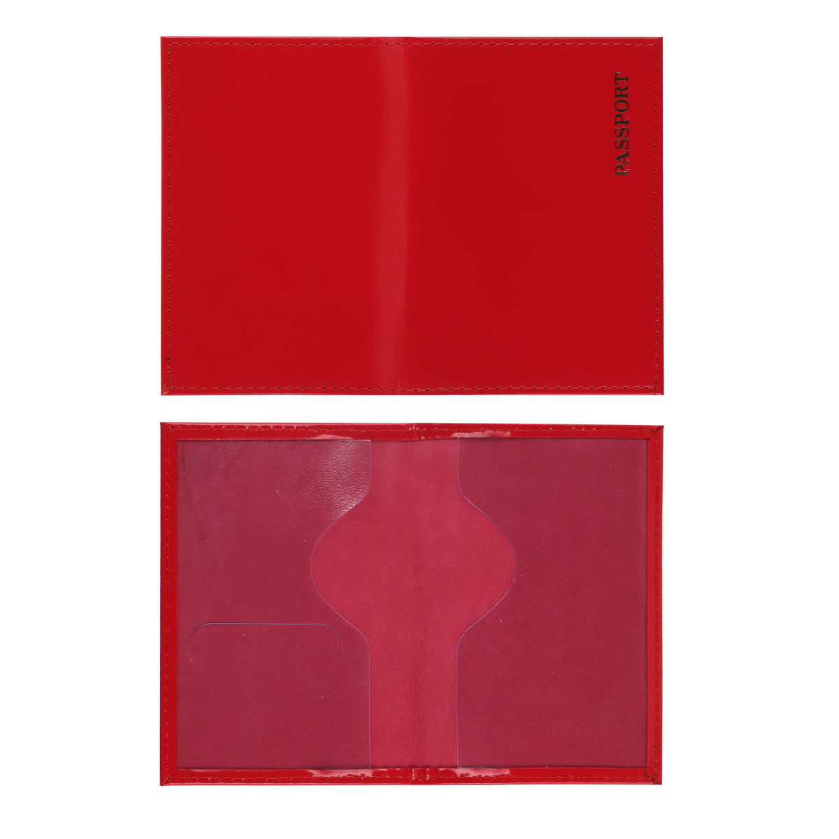 Обложка д/паспорта нат.кожа klerk "luxury" фуксия лак