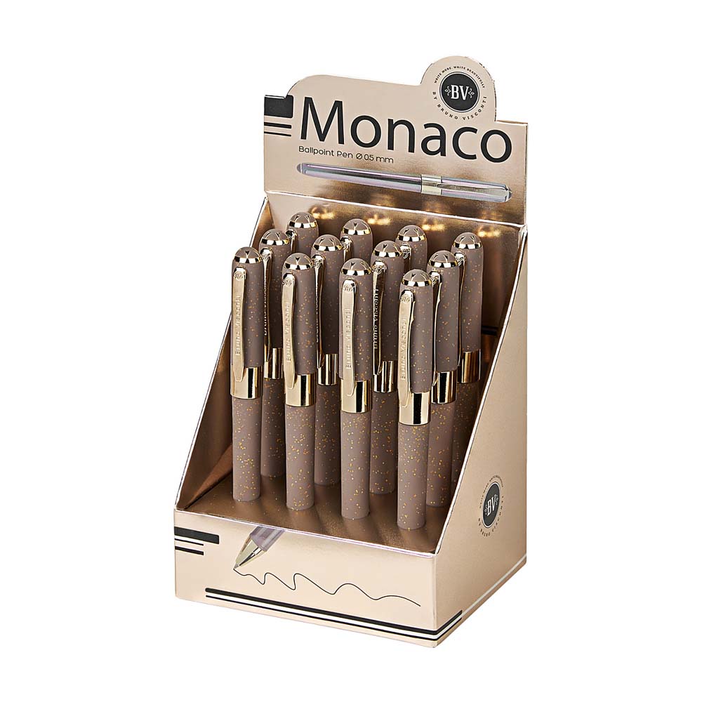 Ручка шар. bruno visconti "monaco. space" 0,5мм синяя корп.серый