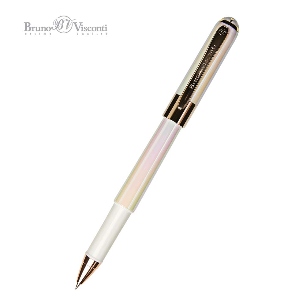 Ручка шар. bruno visconti "monaco. pearl" 0,5мм синяя корп.белый