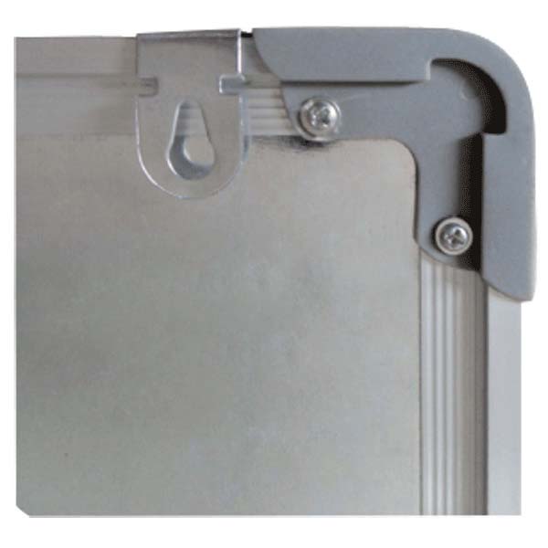 Доска пластиковая магнитно-маркерная devente "highline" 90х150см алюминиевая рамка