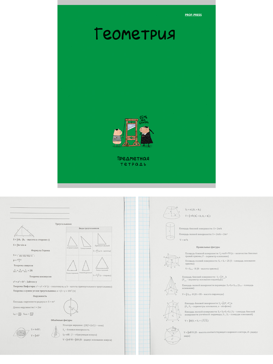 Тетради предметные "mini friends" комплект 10шт. 48 л. ("проф-пресс")