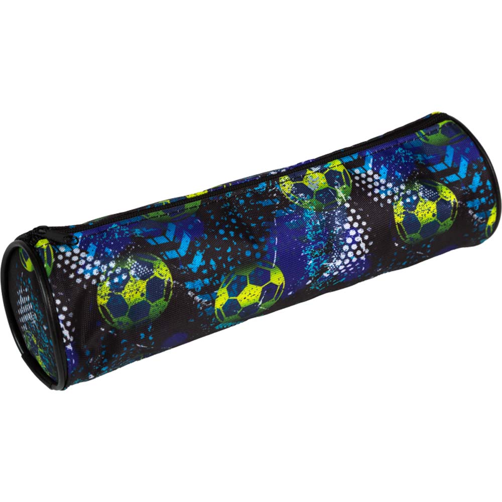 Пенал-тубус attomex "football" 210х60х60мм ткань асс-т