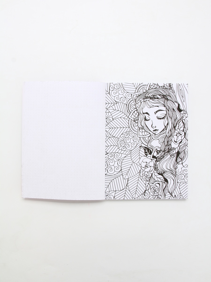 Ежедневник-смешбук с раскраской антистресс "блокнот хорошего настроения" а5