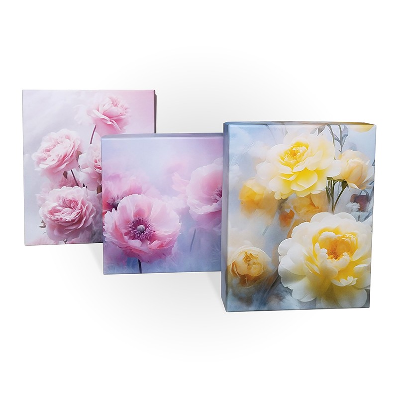 Коробка подарочная "цветочная дымка" 23х19х13см