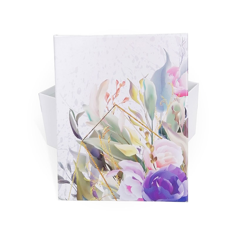 Коробка подарочная "геометрия цветов" 19х15х9см