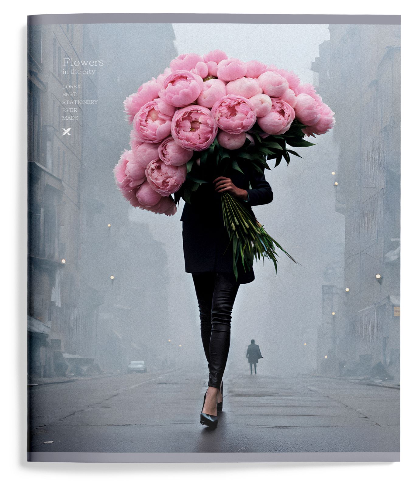 Тетрадь 48л. кл. "flowers in the city" (lorex) б/б,софт тач,запечатка форз.,дв.обл.,асс-т