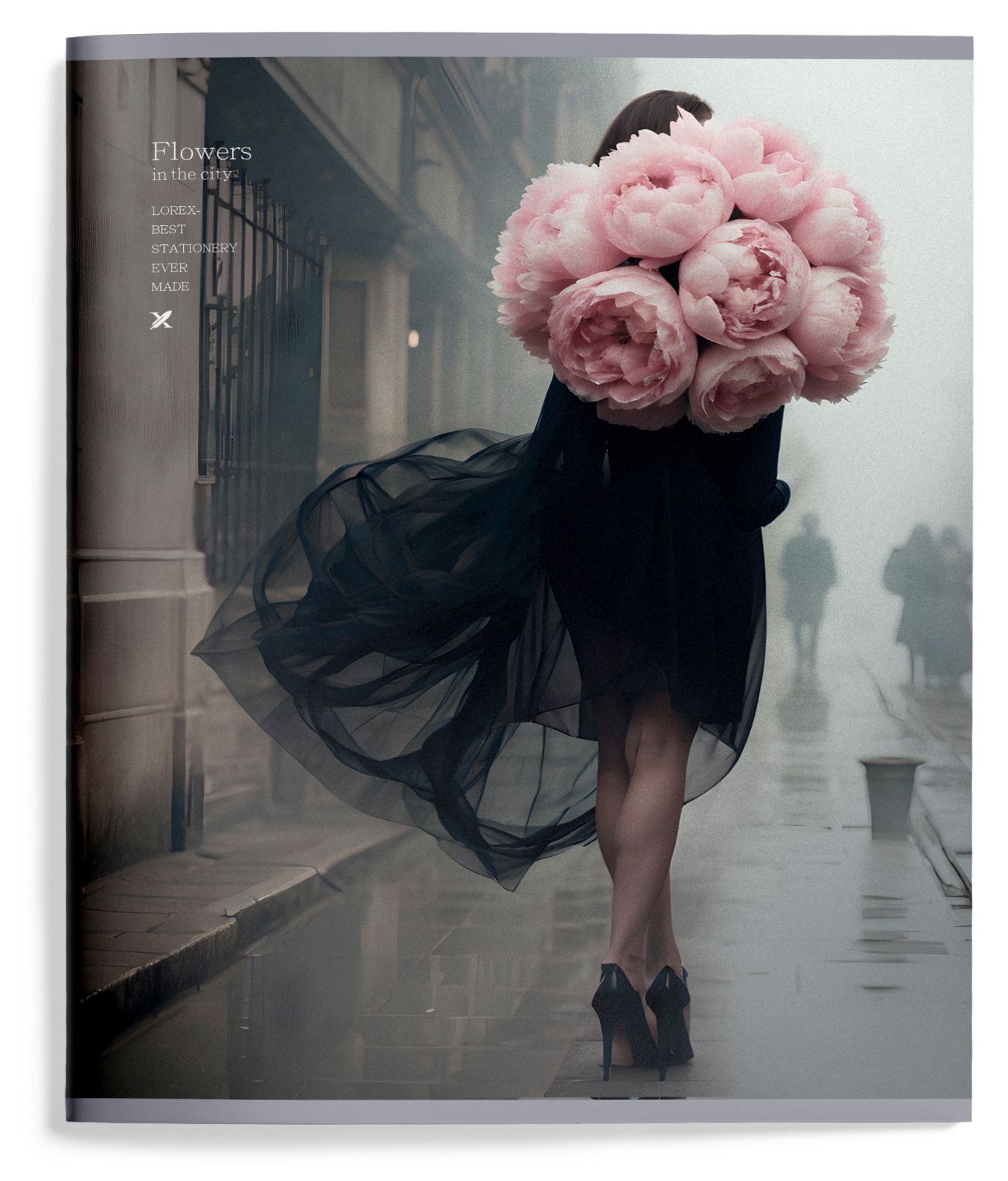 Тетрадь 48л. кл. "flowers in the city" (lorex) б/б,софт тач,запечатка форз.,дв.обл.,асс-т