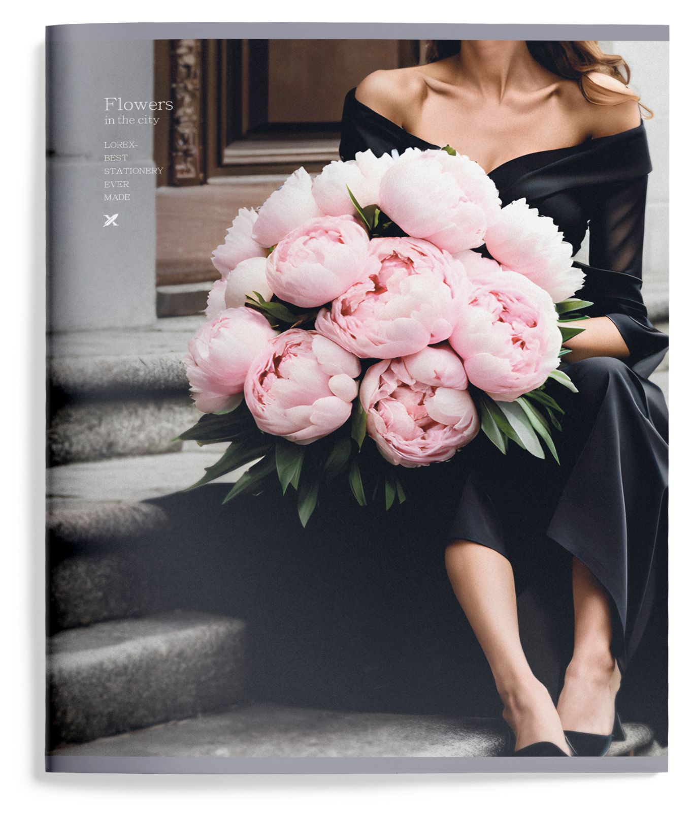 Тетрадь 48л. кл. "flowers in the city" (lorex) б/б,софт тач,запечатка форз.,дв.обл.,асс-т
