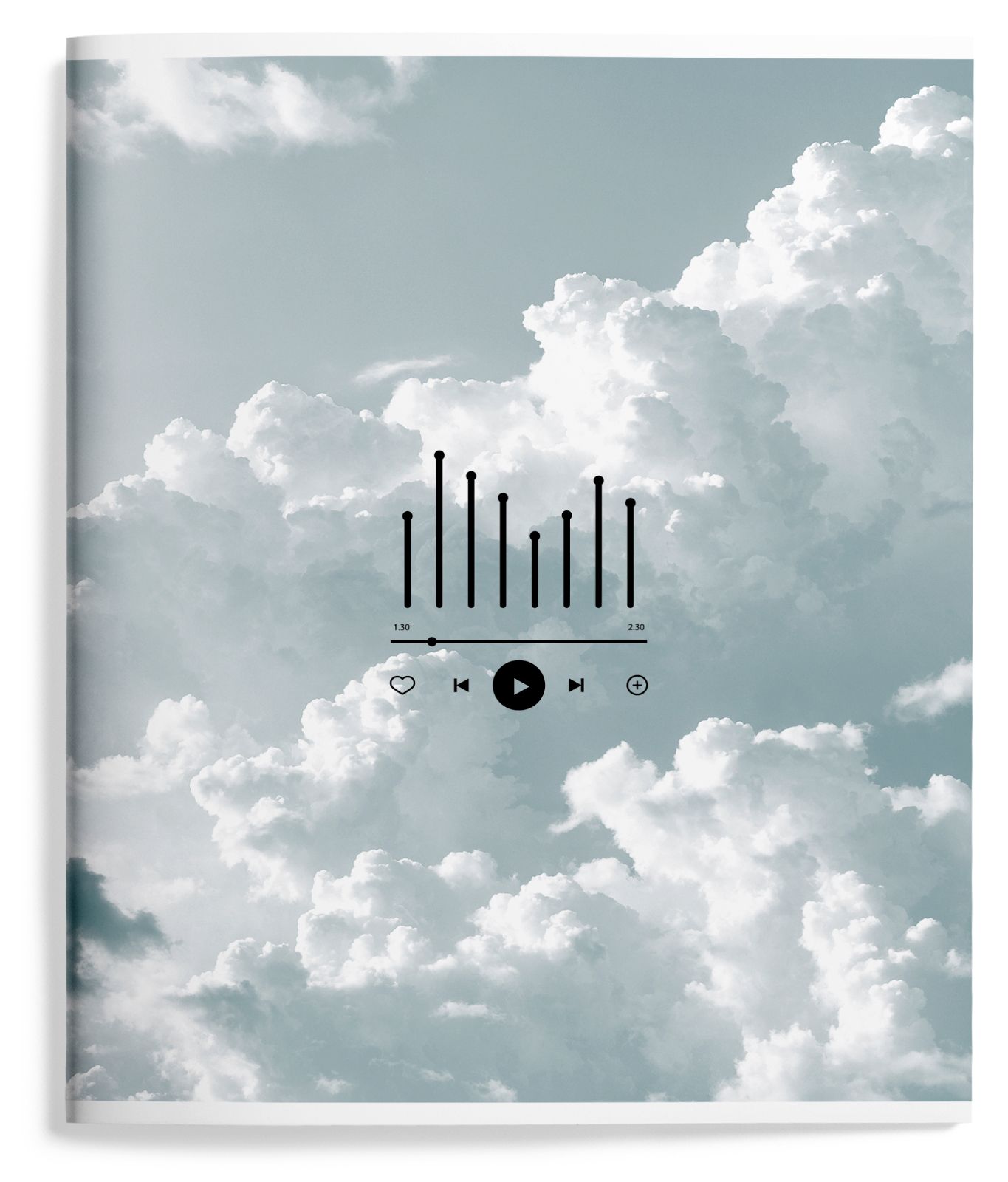 Тетрадь 48л. кл. "sound in clouds" (lorex) б/б,софт тач,запечатка форз.,дв.обл.,асс-т