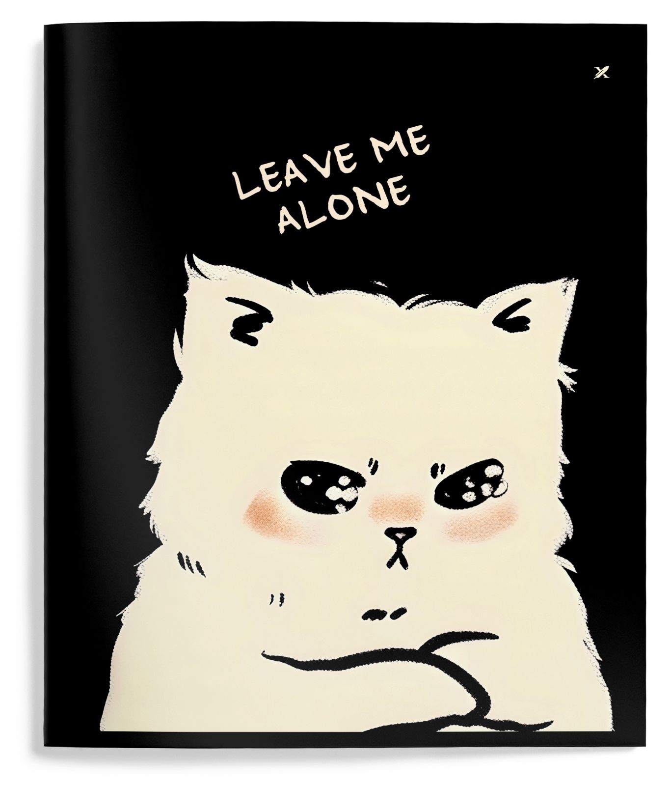 Тетрадь 48л. кл. "mood cat" (lorex) б/б,софт тач,запечатка форз.,дв.обл.,асс-т