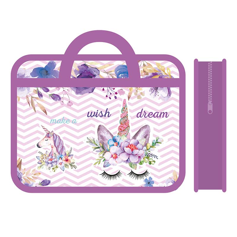 Папка-портфель пласт. а4 "magic dream" на молнии