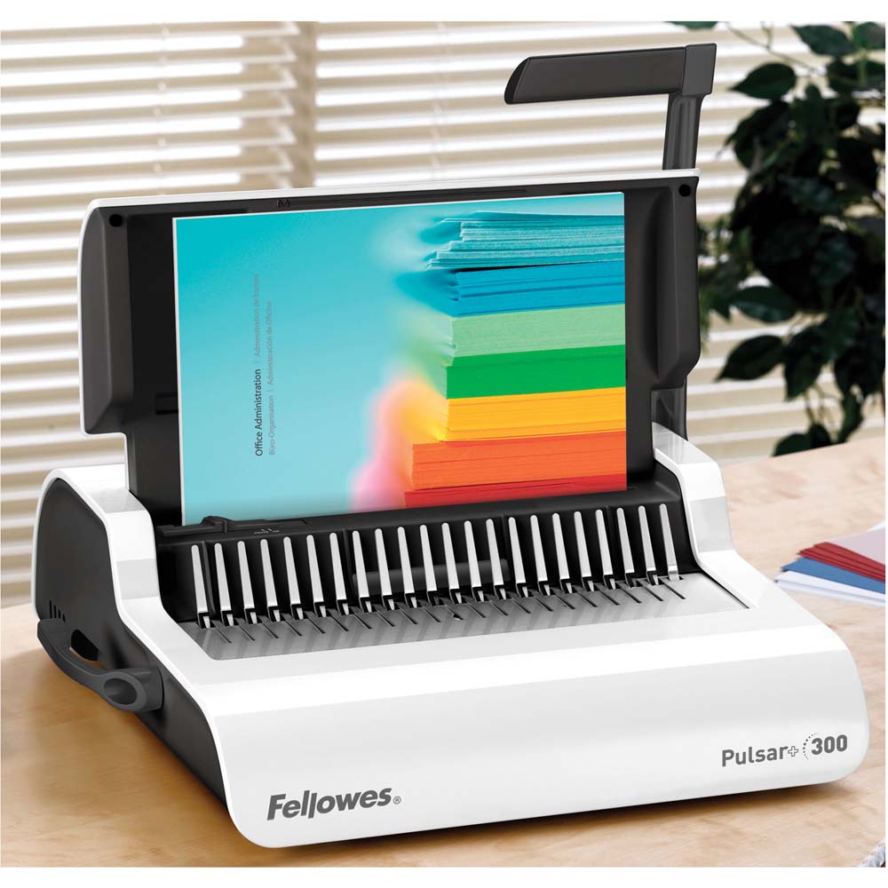 Брошюровщик fellowes "pulsar+" пробивает 20л.,сшивает 300л.