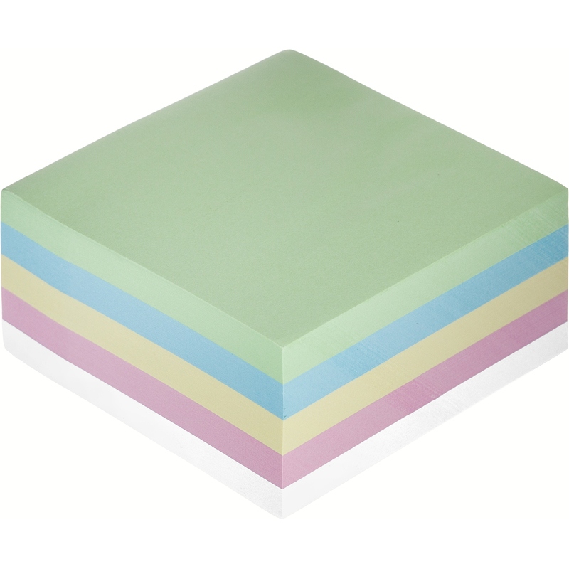 Бумага д/зам.с липким краем 76х76 пастель 5цв. 400л.