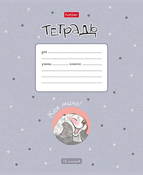 Тетрадь 18л. кл. "калан кеша" (hatber) б/б,асс-т