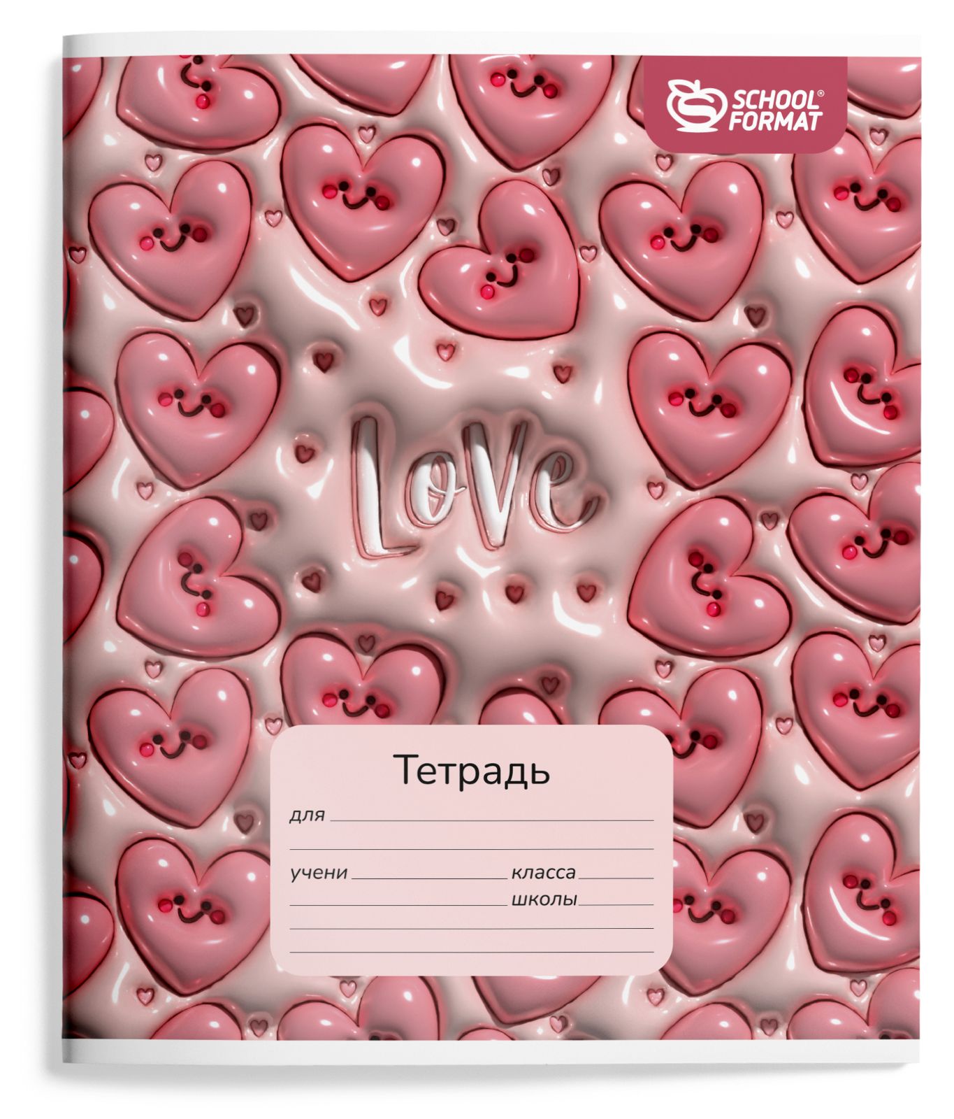 Тетрадь 24л. лин. для девочек (schoolformat) б/б,лак,асс-т