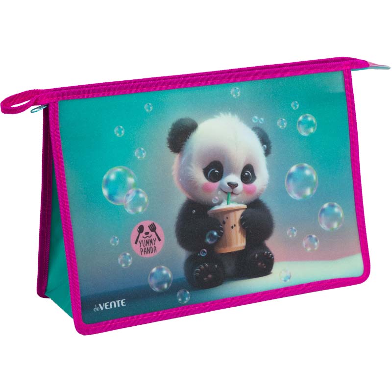 Папка для тетрадей а4 на молнии devente "yummy panda"