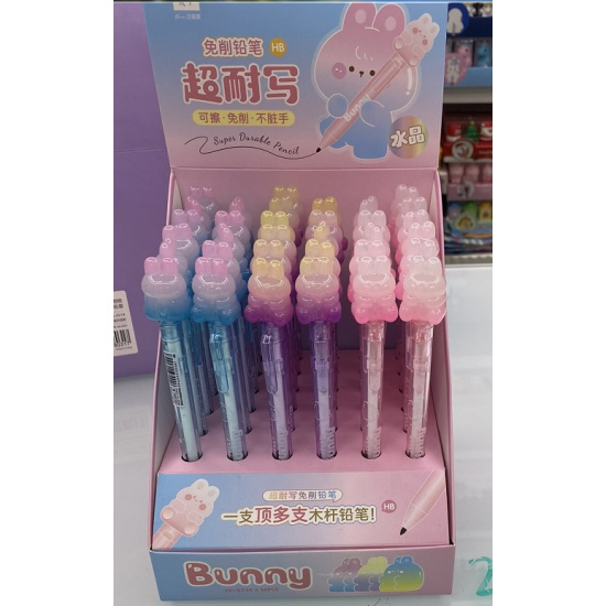 Карандаш чернограф. кокос "bunny" вечный асс-т