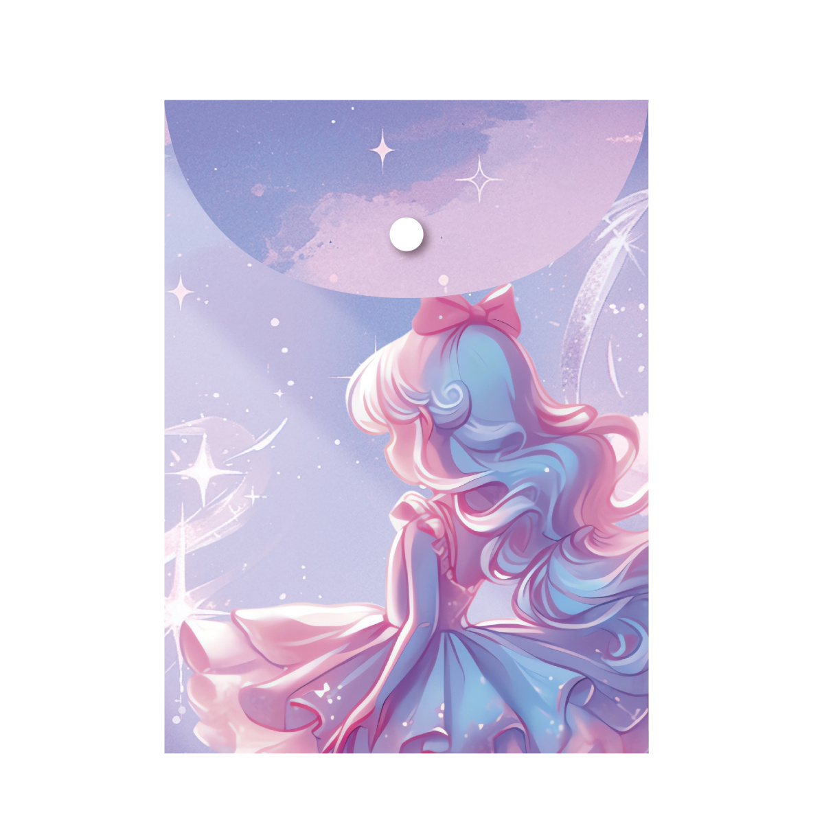 Папка-конверт с кнопк. а6 115х165мм 150мкм "magic ballerina" непрозрач. с рис.