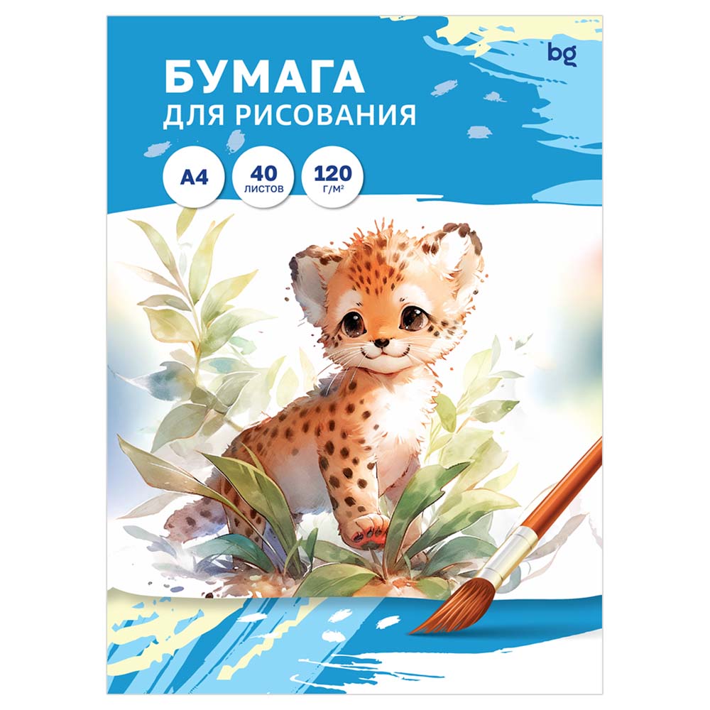 Папка для рисования bg а4 40л. 120г
