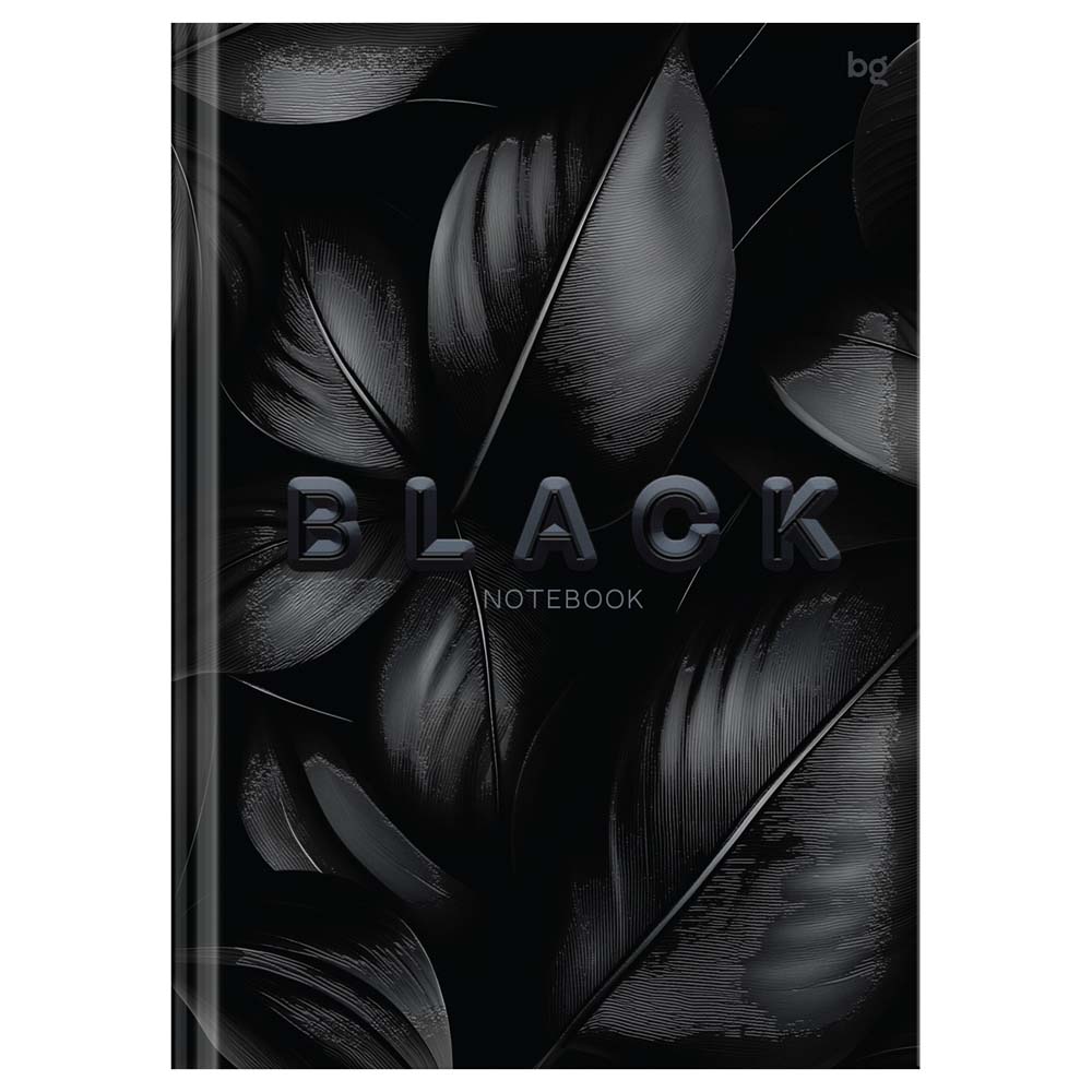 Книжка записная а5 тв.обл. 80л. кл. "just black" (bg) софт тач, выб.лак,асс-т