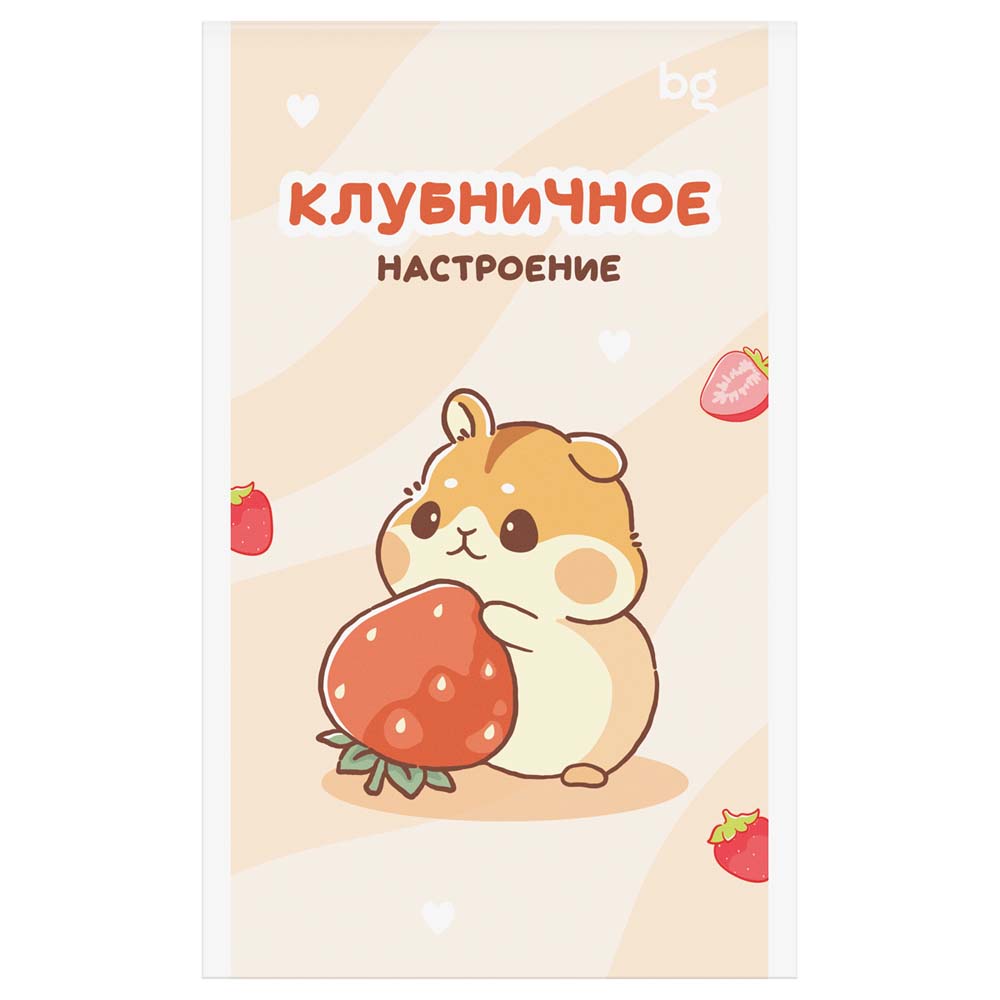Блокнот а6 скрепка 32л. кл. "сладкие булочки" (bg) асс-т