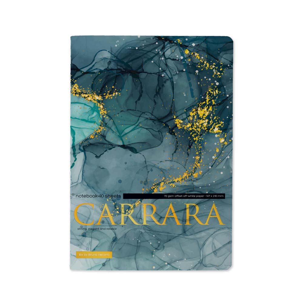 Тетрадь 40л. лин. "carrara. bright" (bruno visconti) т/б,софт тач,фольга,цветной форзац