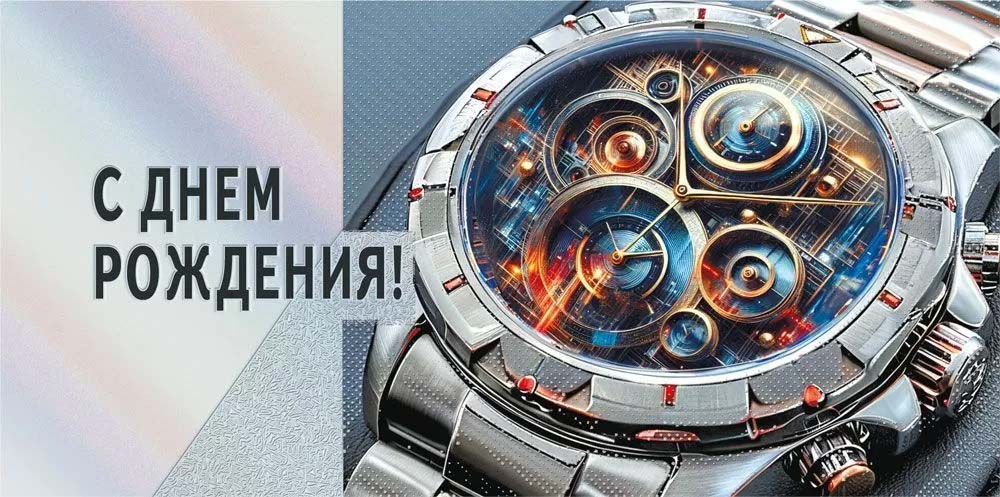 Конверт для денег "с днём рождения" фольга текст