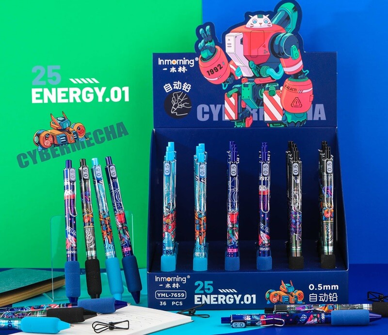 Карандаш авт. 0,5мм "cyberninja" асс-т