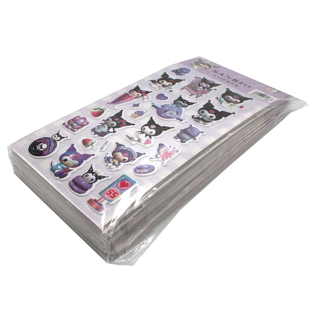 Наклейки объёмные "sanrio kuromi" 10х22см асс-т