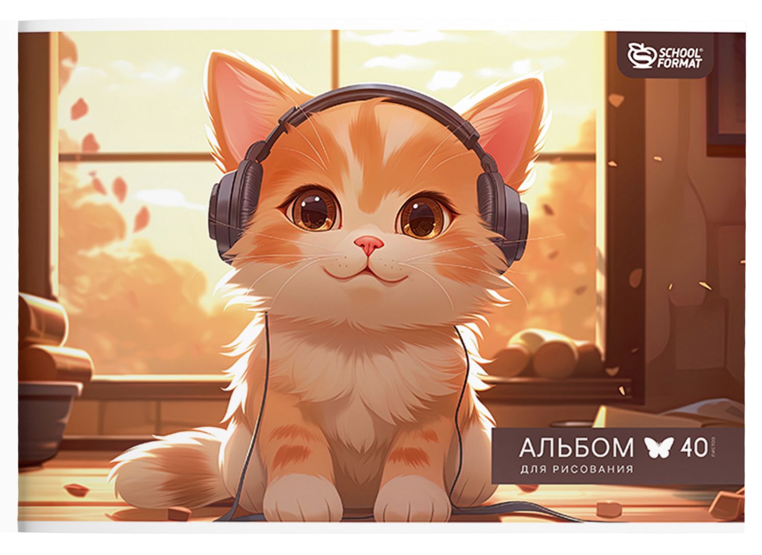 Альбом д/рис. а4 40л.скрепка "милый микс" (schoolformat) лак,асс-т