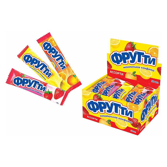 Конфета жевательная "фрутти" 10г