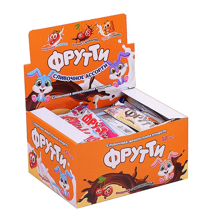 Конфета жевательная "фрутти" 10г