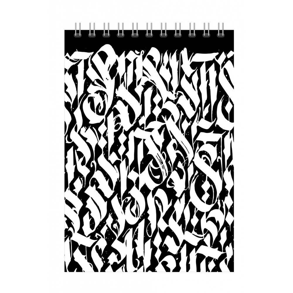 Скетчбук а5 30л. гребень "calligraphic" (кокос) 180г/м2